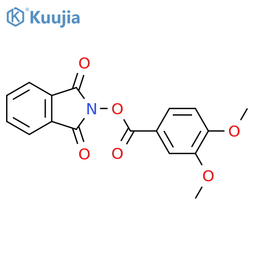 1,3-dioxo-2,3-dihydro-1H-isoindol-2-yl 3,4-dimethoxybenzoate structure