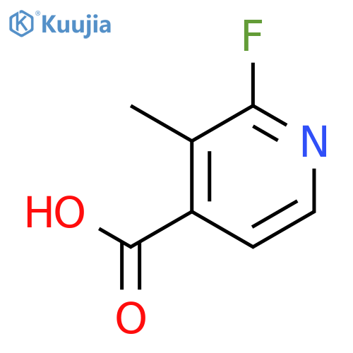 2-fluoro-3-methyl-4-Pyridinecarboxylic acid structure