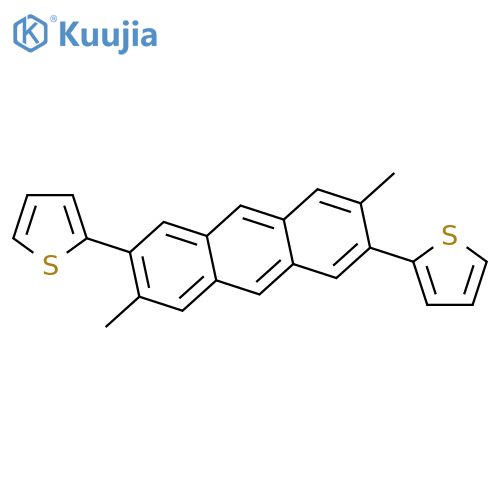 THIOPHENE, 2,2'-(3,7-DIMETHYL-2,6-ANTHRACENEDIYL)BIS- structure