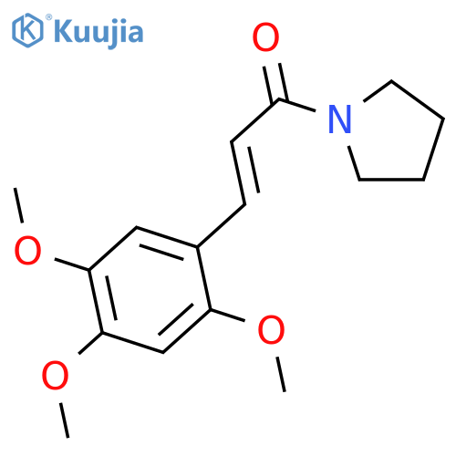 Pyrrolidine, 1-[(2E)-1-oxo-3-(2,4,5-trimethoxyphenyl)-2-propenyl]- structure