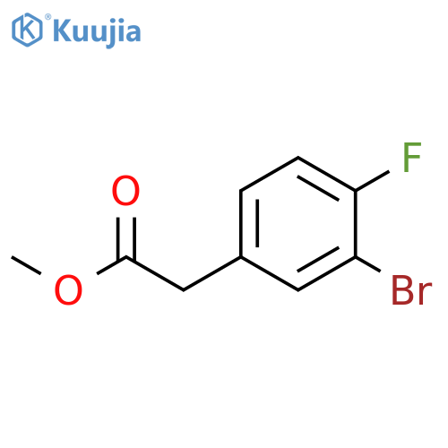 methyl (3-bromo-4-fluorophenyl)acetate structure
