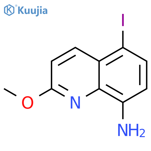8-Quinolinamine, 5-iodo-2-methoxy- structure