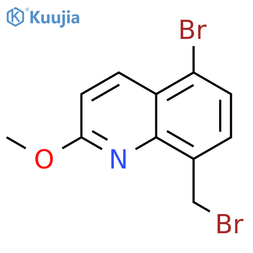 5-Bromo-8-(bromomethyl)-2-methoxyquinoline structure