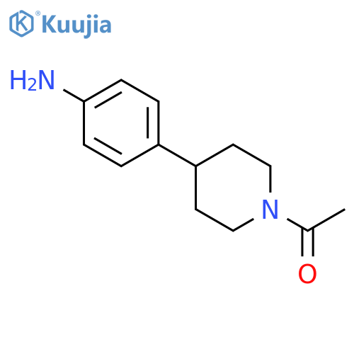 1-[4-(4-aminophenyl)-1-piperidinyl]Ethanone structure