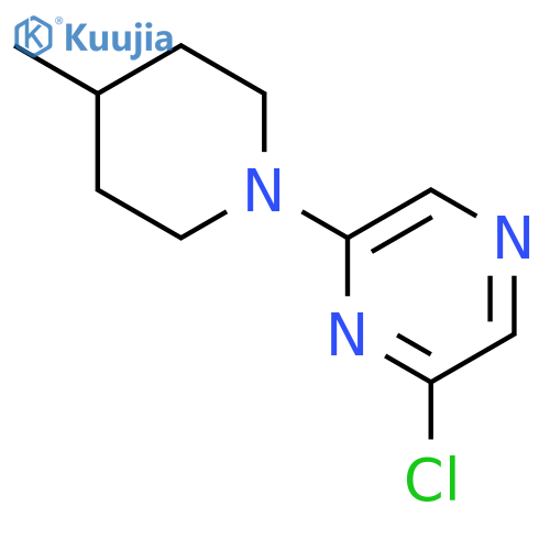 2-chloro-6-(4-methylpiperidin-1-yl)pyrazine structure