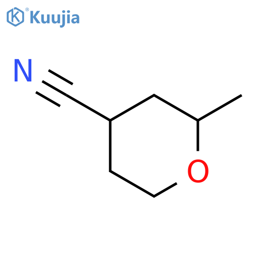 2-methyloxane-4-carbonitrile structure