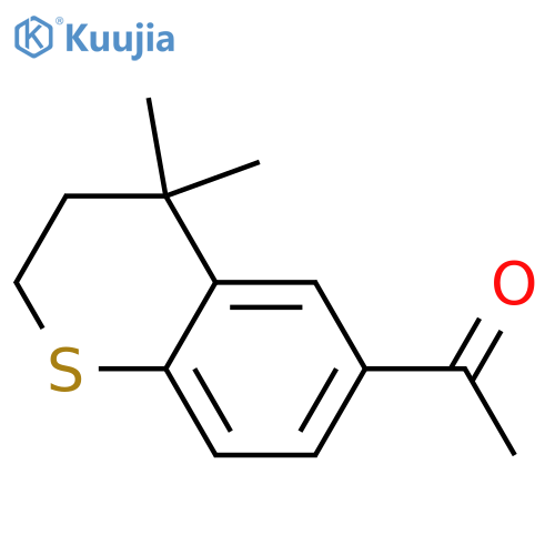 1-(4,4-dimethyl-3,4-dihydro-2H-1-benzothiopyran-6-yl)ethan-1-one structure