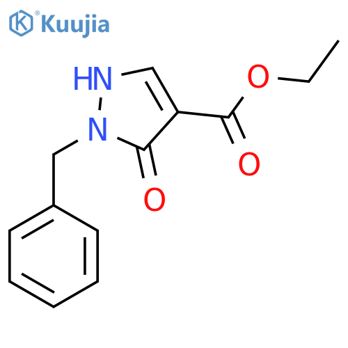Ethyl 2-benzyl-3-oxo-2,3-dihydro-1H-pyrazole-4-carboxylate structure