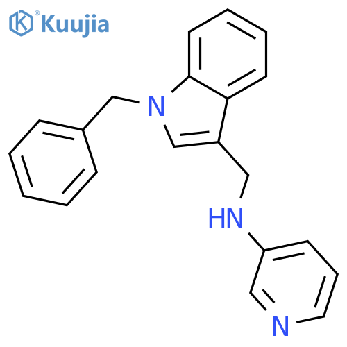 (1-Benzyl-1H-indol-3-ylmethyl)-pyridin-3-yl-amine structure