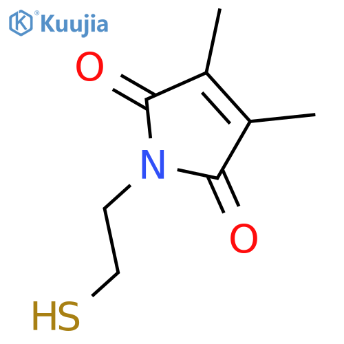 1H-Pyrrole-2,5-dione, 1-(2-mercaptoethyl)-3,4-dimethyl- structure