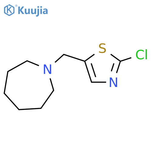 1-(2-Chloro-1,3-thiazol-5-yl)methylazepane structure