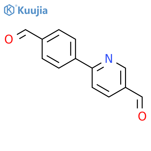 6-(4-formylphenyl)pyridine-3-carbaldehyde structure