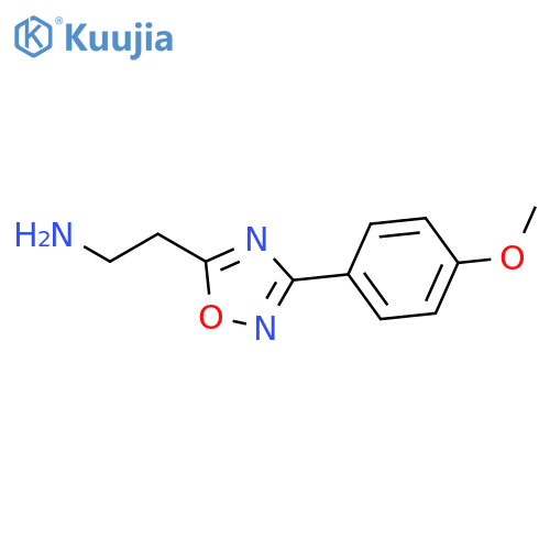 2-3-(4-methoxyphenyl)-1,2,4-oxadiazol-5-ylethanamine structure