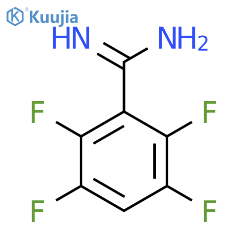 2,3,5,6-tetrafluorobenzene-1-carboximidamide structure