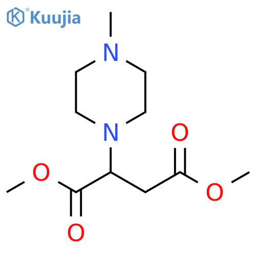 1,4-dimethyl 2-(4-methylpiperazin-1-yl)butanedioate structure