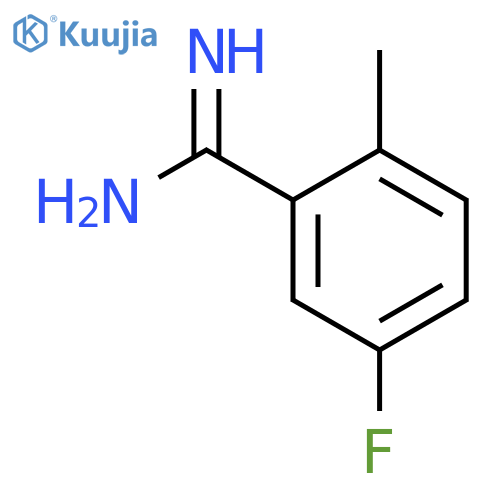 5-fluoro-2-methylbenzene-1-carboximidamide structure