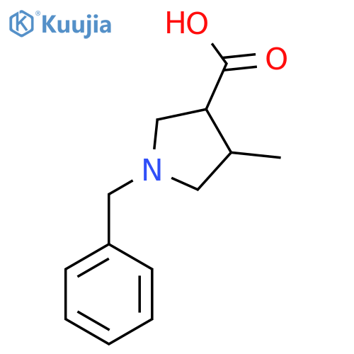 1-Benzyl-4-methylpyrrolidine-3-carboxylic acid structure