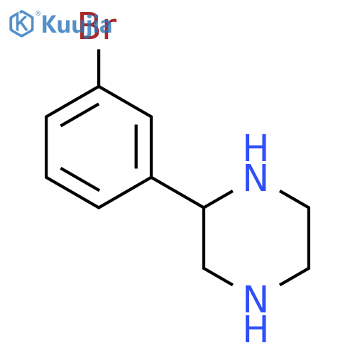 2-(3-bromophenyl)piperazine structure