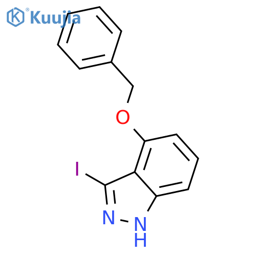 4-(Benzyloxy)-3-iodo-1H-indazole structure