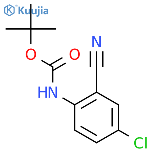 (4-CHLORO-2-CYANO-PHENYL)-CARBAMIC ACID TERT-BUTYL ESTER structure