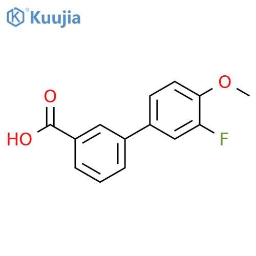 3'-Fluoro-4'-methoxybiphenyl-3-carboxylic acid structure