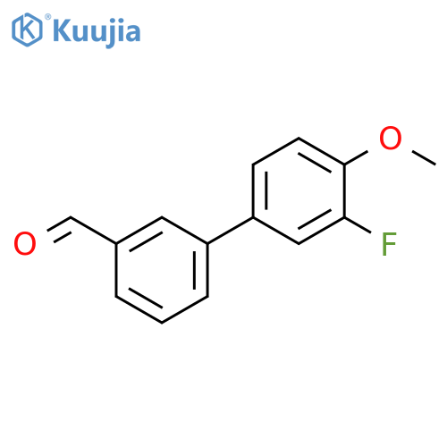 3'-fluoro-4'-methoxy-[1,1'-biphenyl]-3-carbaldehyde structure