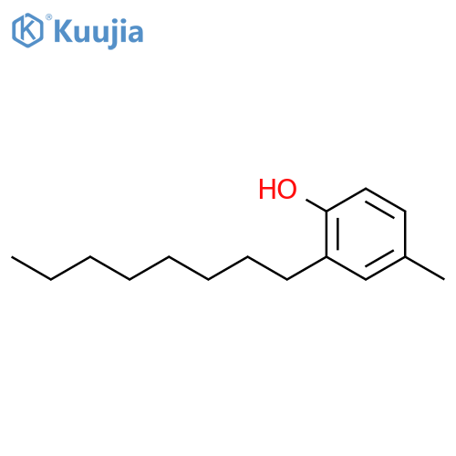 Phenol, 4-methyl-2-octyl- structure