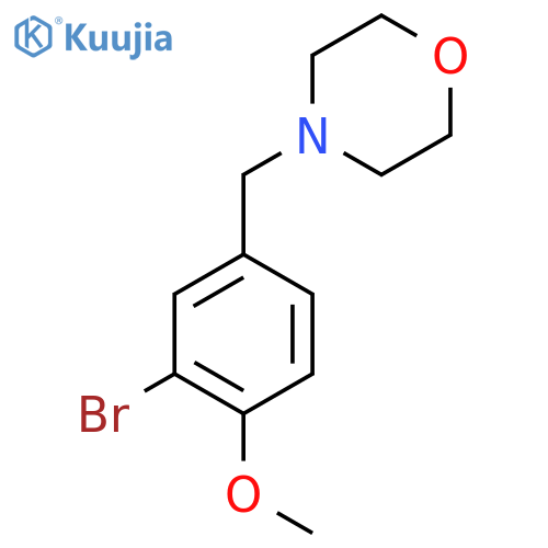 4-(3-Bromo-4-methoxybenzyl)morpholine structure