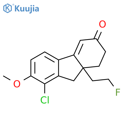 8-chloro-9a-(2-fluoroethyl)-7-methoxy-2,9-dihydro-1h-fluoren-3-on E structure