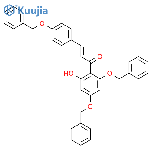 E-3-(4-Benzyloxy)-1-(2.4-bisbenzyloxy-6-hydroxy)phenyl)propenone structure