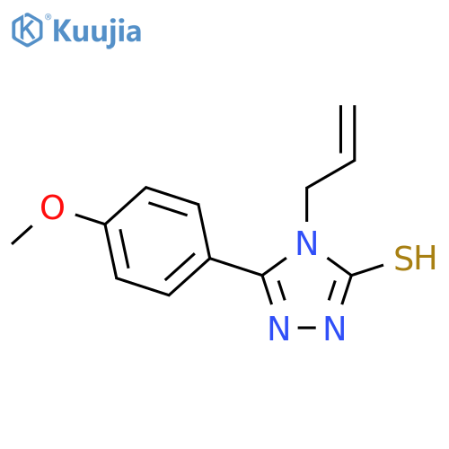 5-(4-methoxyphenyl)-4-(prop-2-en-1-yl)-4H-1,2,4-triazole-3-thiol structure