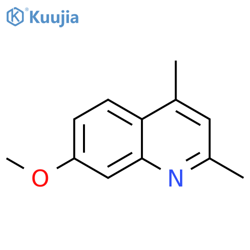 Quinoline, 7-methoxy-2,4-dimethyl- structure