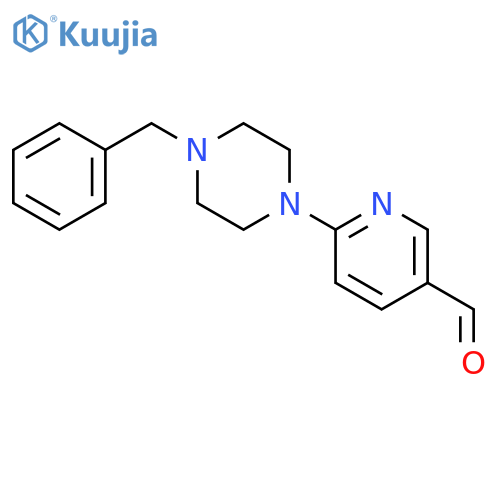 6-(4-Benzylpiperazino)nicotinaldehyde structure