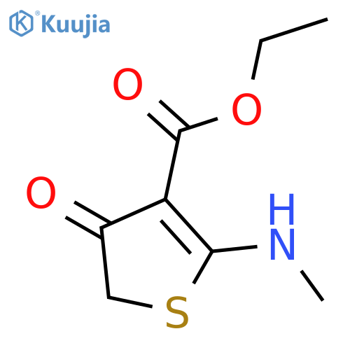Ethyl 2-(methylamino)-4-oxo-4,5-dihydrothiophene-3-carboxylate structure