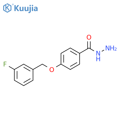 4-(3-Fluorobenzyl)oxybenzenecarbohydrazide structure
