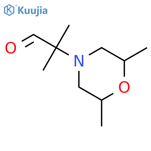 2-(2,6-Dimethylmorpholino)-2-methylpropanal structure