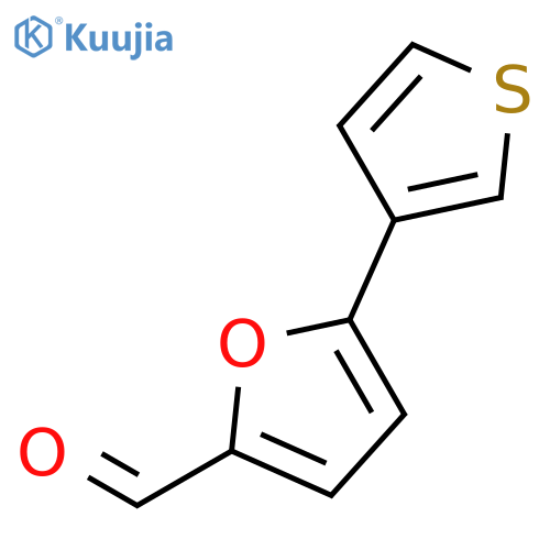 5-(thiophen-3-yl)furan-2-carbaldehyde structure
