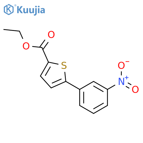 Ethyl 5-(3-nitrophenyl)-2-thiophenecarboxylate structure