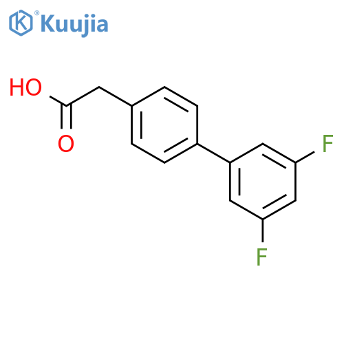 4-(3,5-Difluorophenyl)phenylacetic acid structure