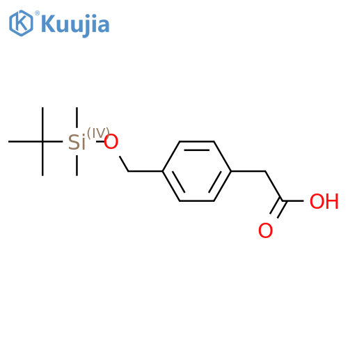 2-(4-((Tert-Butyldimethylsilyloxy)Methyl)Phenyl)Acetic Acid structure