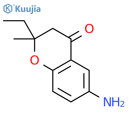6-Amino-2-ethyl-2-methyl-chroman-4-one structure
