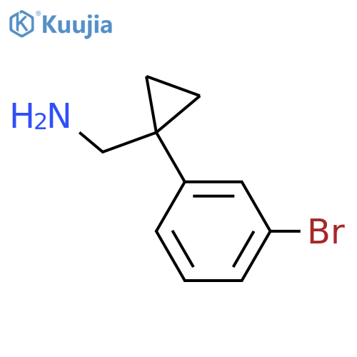 (1-(3-Bromophenyl)cyclopropyl)methanamine structure