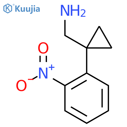 1-(2-nitrophenyl)cyclopropylmethanamine structure