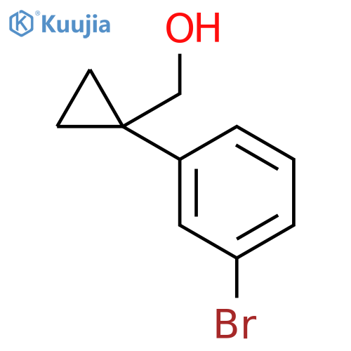 1-(3-bromophenyl)cyclopropylmethanol structure