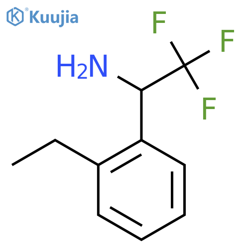 1-(2-ethylphenyl)-2,2,2-trifluoroethan-1-amine structure