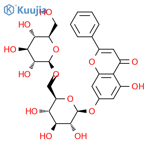 Chrysin 7-O-beta-gentiobioside structure