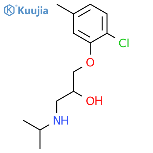 1-(2-chloro-5-methylphenoxy)-3-(propan-2-yl)aminopropan-2-ol structure