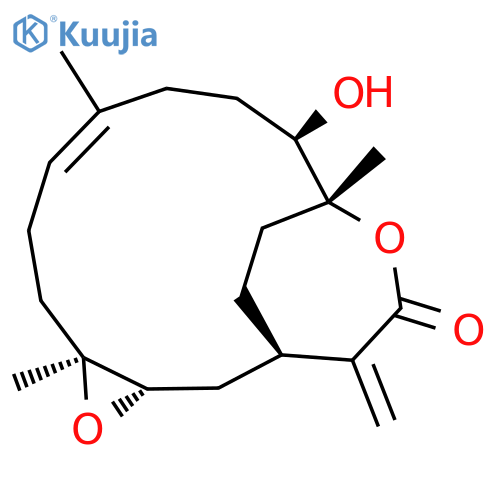 4,14-Dioxatricyclo[11.3.2.03,5]octadec-8-en-15-one,12-hydroxy-5,9,13-trimethyl-16-methylene-, (1R,3S,5S,8E,12R,13R)- structure