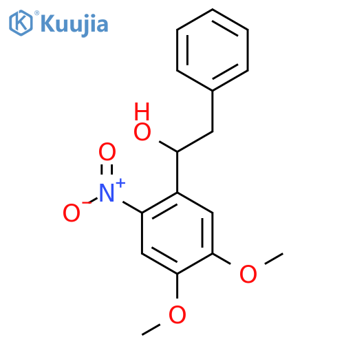 1-(4,5-Dimethoxy-2-nitro-phenyl)-2-phenyl-ethanol structure