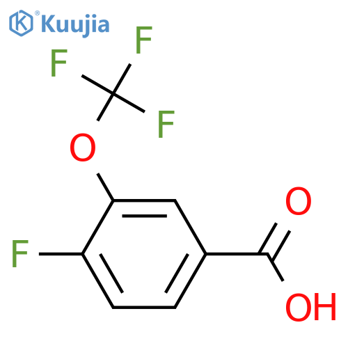 4-Fluoro-3-(trifluoromethoxy)benzoic acid structure